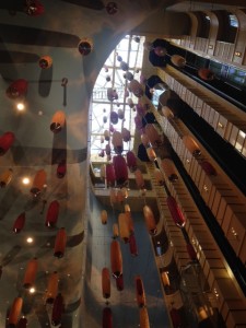The Atrium on the Carnival Breeze.