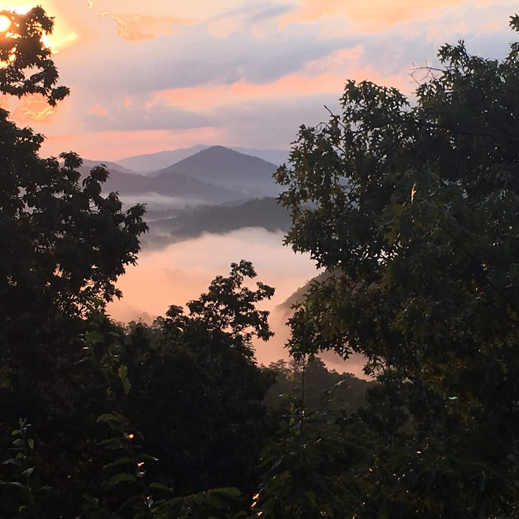 View from vacation rental in the Great Smokey Mountains, Tn.