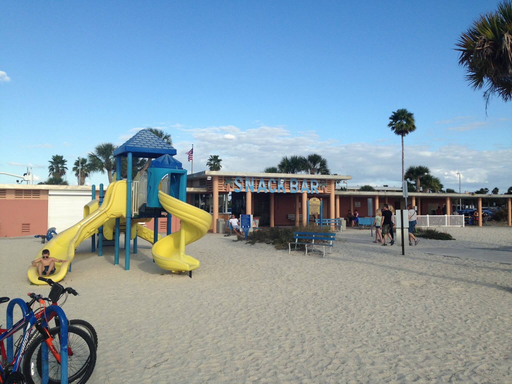 Playground at the beach in Treasure Island, Florida.