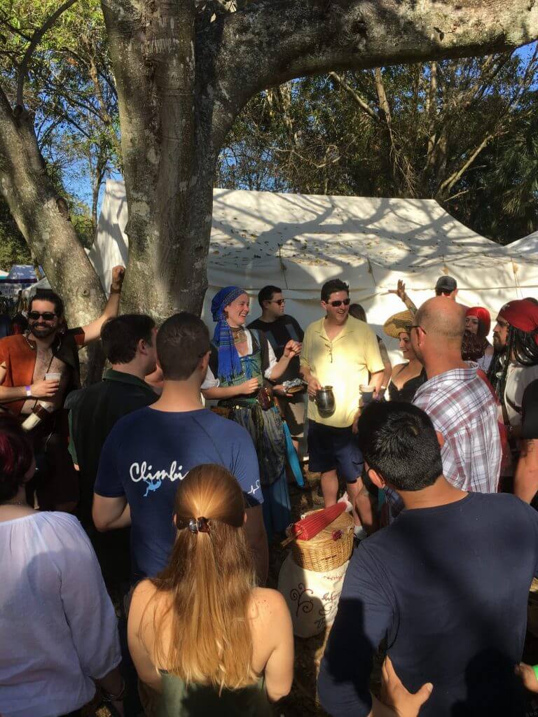 Pub Crawlers having a great time at the Florida Renaissance Festival. 