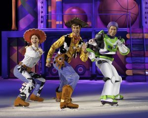 Woody and the gang from Toy Story at Disney on Ice presents World of Enchantment at the BB&T Center in Sunrise, Florida. 